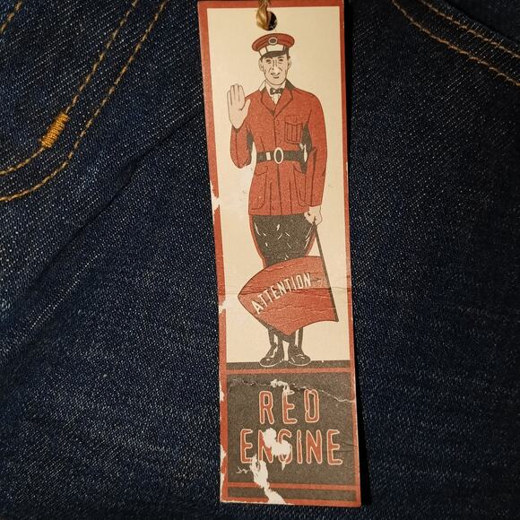 Red Engine Vintage Y2K  Blue Denim Bootcut Jeans NWT  27 - Picture 14 of 16